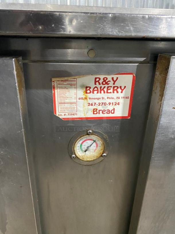 Traulsen Commercial Stainless Steel 2 Door 60" Worktop Refrigerator! With Back Splash! Model: UHT60-ZCF-LS SN: T79925J04! 115V 1 Phase! On Casters! - Image 9 of 11