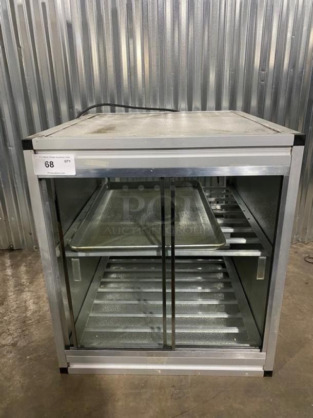 Hatco Glo-Ray Series Commercial Electric Powered Countertop 2-Tier Heated Merchandiser Display Showcase! With Sliding Access Doors! - Image 2 of 10