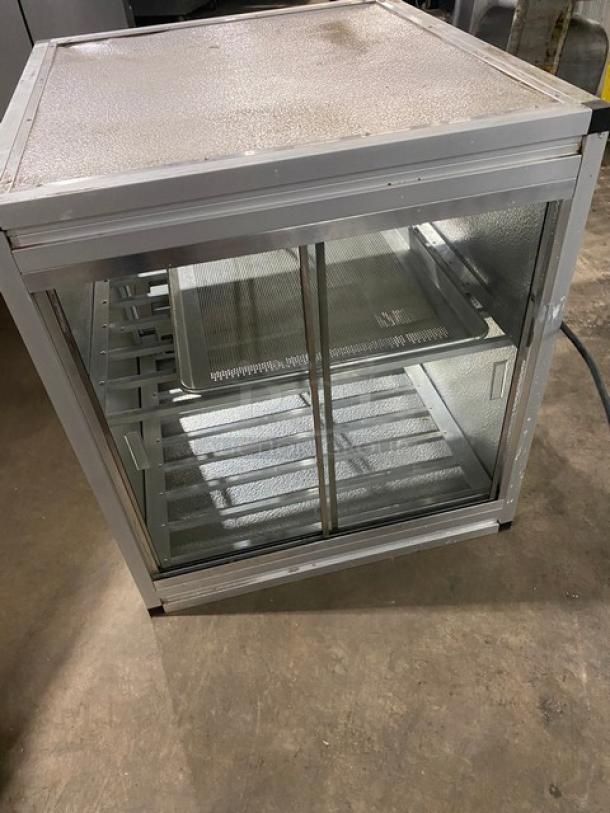 Hatco Glo-Ray Series Commercial Electric Powered Countertop 2-Tier Heated Merchandiser Display Showcase! With Sliding Access Doors! - Image 4 of 10
