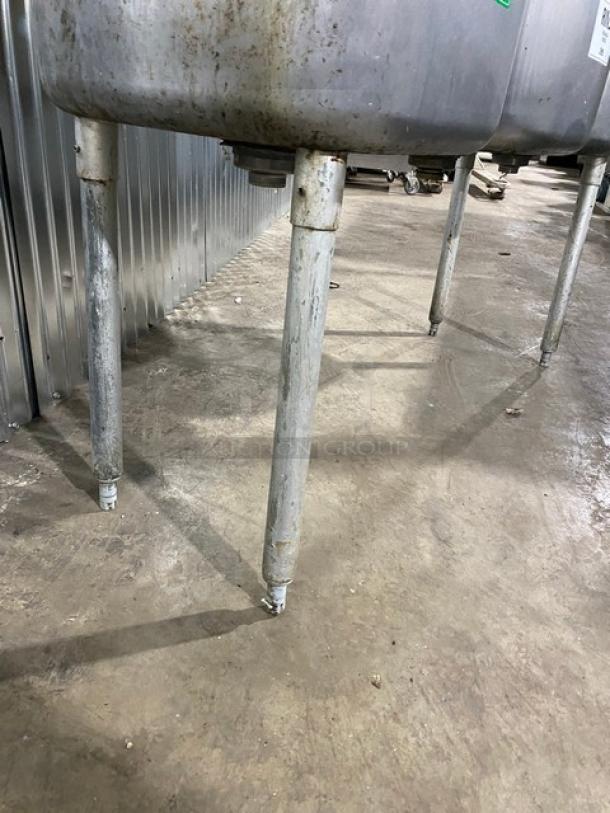 Commercial Stainless Steel 3-Compartment Dishwashing Sink! With Back Splash! With Basket Drain Holes! On Legs! - Image 7 of 9