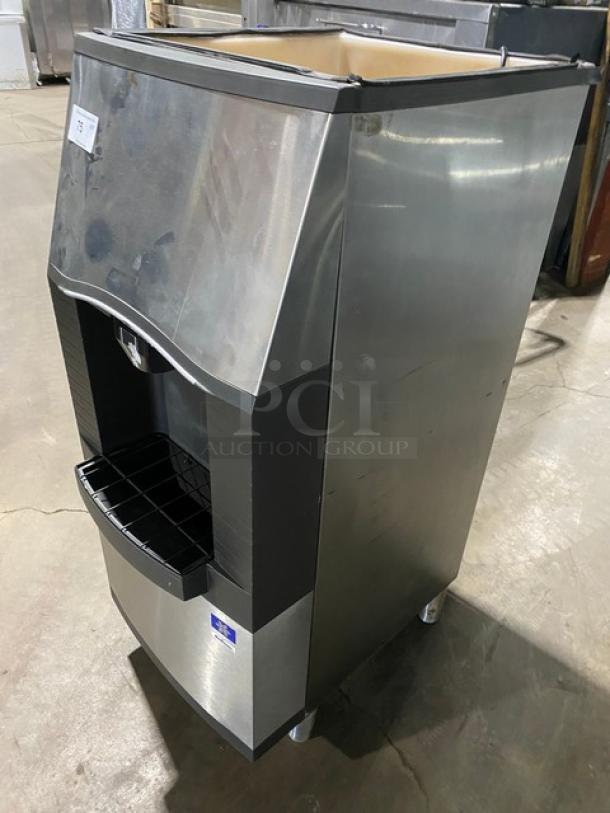 Manitowoc Commercial Stainless Steel 120 Lb. Hotel Ice Dispenser Storage Bin! With Push Dispenser & Drip Tray! Model: SPA-160 SN:610064719! 115V 1 Phase! On Legs! - Image 2 of 10