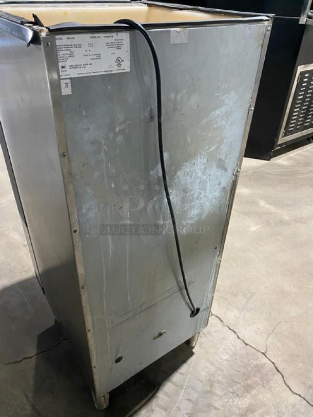 Manitowoc Commercial Stainless Steel 120 Lb. Hotel Ice Dispenser Storage Bin! With Push Dispenser & Drip Tray! Model: SPA-160 SN:610064719! 115V 1 Phase! On Legs! - Image 3 of 10