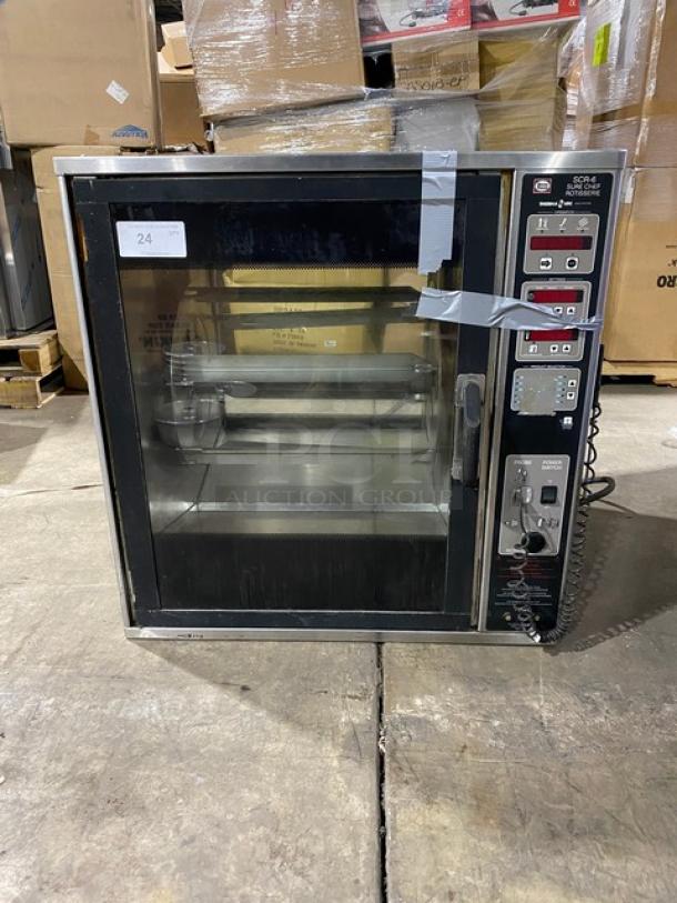 Henny Penny Sure Chef Series Commercial Stainless Steel Electric Powered Countertop Chicken/BBQ Rotisserie! With Probe Attachment! Model: SCR-6! - Image 1 of 11