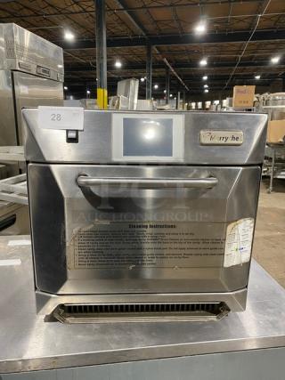 MerryChef! 2014 Late Model! Commercial Stainless Steel Electric Powered Countertop Rapid Cook Turbo Oven! Model: Eikon E4S SN: 1404213091343! 208/240V 2 Phase!