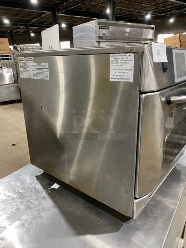 MerryChef! 2014 Late Model! Commercial Stainless Steel Electric Powered Countertop Rapid Cook Turbo Oven! Model: Eikon E4S SN: 1404213091343! 208/240V 2 Phase! - Image 4 of 10