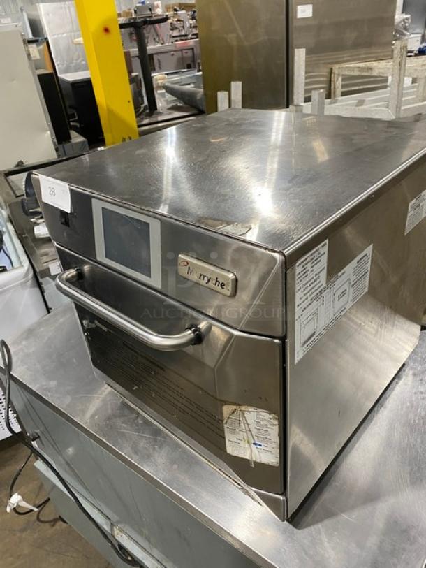 MerryChef! 2014 Late Model! Commercial Stainless Steel Electric Powered Countertop Rapid Cook Turbo Oven! Model: Eikon E4S SN: 1404213091343! 208/240V 2 Phase! - Image 10 of 10