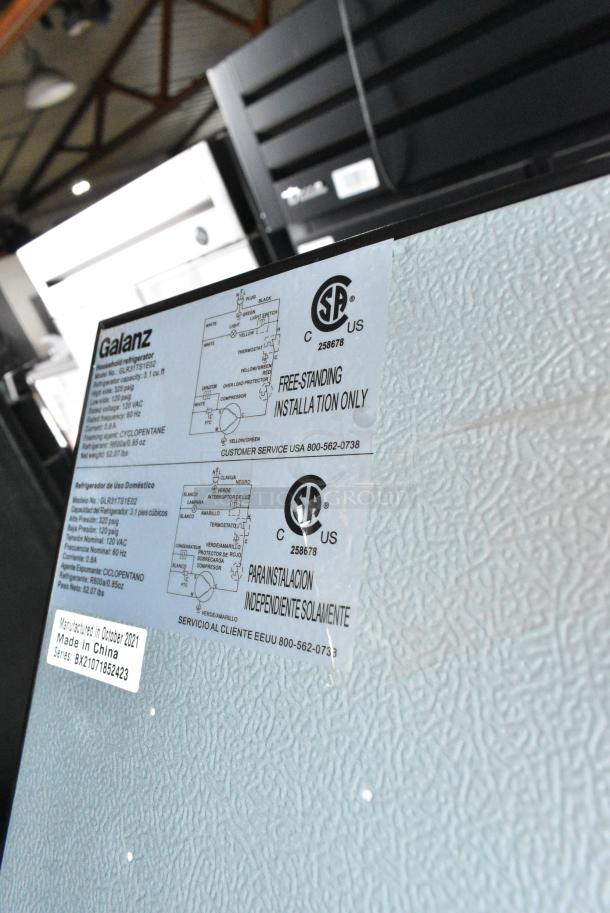 Galanz GLR31TS1E02 Mini Cooler w/ Freezer. 115 Volts, 1 Phase. Tested and Working! - Image 9 of 10