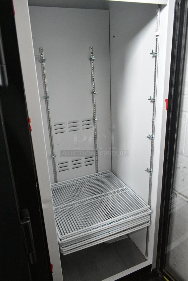 2019 Habco SE18 Metal Commercial Single Door Reach In Cooler Merchandiser w/ Poly Coated Racks. 115 Volts, 1 Phase. Tested and Working! - Image 4 of 6