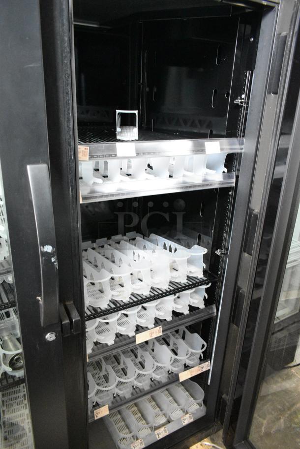 LIKE NEW! 2023 True STG2RPTVLD-2G-2S-HC Metal Commercial 2 Door Reach In Cooler Merchandiser. 115 Volts, 1 Phase. Tested and Working! - Image 3 of 6