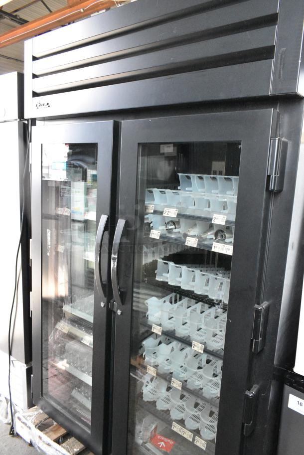 LIKE NEW! 2023 True STG2RPTVLD-2G-2S-HC Metal Commercial 2 Door Reach In Cooler Merchandiser. 115 Volts, 1 Phase. Tested and Working! - Image 1 of 8