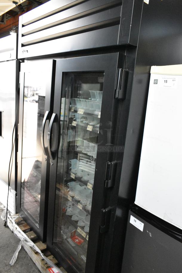 LIKE NEW! 2023 True STG2RPTVLD-2G-2S-HC Metal Commercial 2 Door Reach In Cooler Merchandiser. 115 Volts, 1 Phase. Tested and Working! - Image 2 of 8