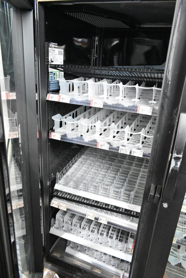 LIKE NEW! 2023 True STG2RPTVLD-2G-2S-HC Metal Commercial 2 Door Reach In Cooler Merchandiser. 115 Volts, 1 Phase. Tested and Working! - Image 6 of 8