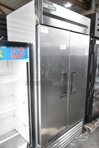 2016 True T-35 Stainless Steel Commercial 2 Door Reach In Cooler. 115 Volts, 1 Phase. Tested and Working!