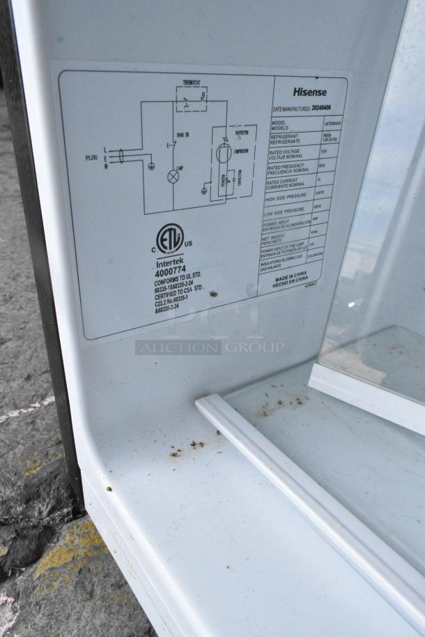 2024 Hisense LMT33M6AVE Mini Cooler w/ Freezer. 115 Volts, 1 Phase. Cannot Test Due To Cut Power Cord - Image 7 of 7
