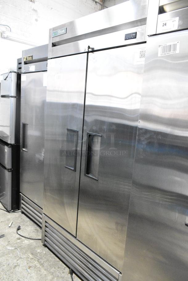 2022 True T-35-HC Stainless Steel Commercial 2 Door Reach In Cooler. 115 Volts, 1 Phase. Tested and Working! - Image 1 of 7