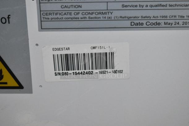 EdgeStar CMF151L-1 Mini Freezer. 115 Volts, 1 Phase. Tested and Working! - Image 8 of 8