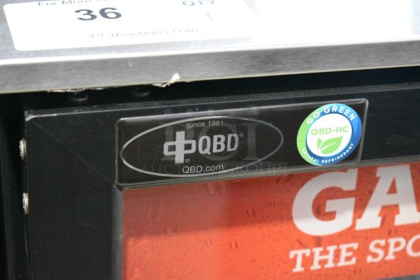 QBD DC6LP-HC Metal Commercial Single Door Reach In Cooler Merchandiser. 115 Volts, 1 Phase. Tested and Working! - Image 3 of 6