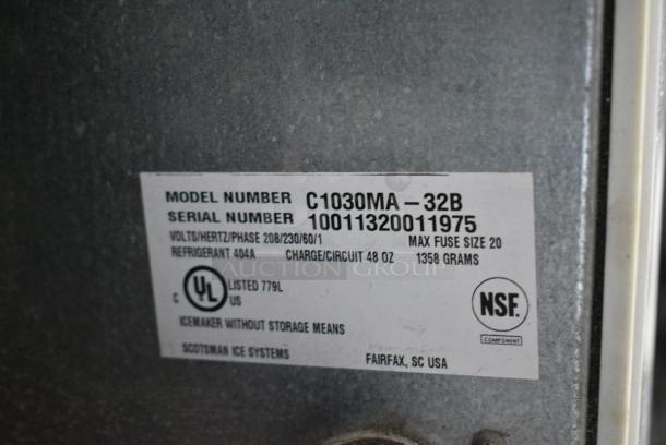 Scotsman C1030MA-32B Stainless Steel Commercial Ice Head. 208/230 Volts, 1 Phase. - Image 5 of 5