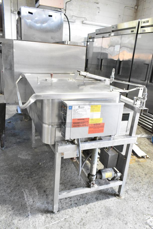 Groen NHFP/E-4 Stainless Steel Commercial Floor Style Natural Gas Powered Braising Pan. 144,000 BTU. - Image 3 of 12