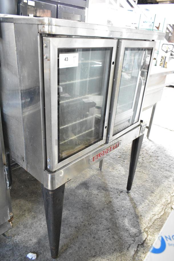 Blodgett EZE-1 Stainless Steel Commercial Electric Powered Full Size Convection Oven w/ View Through Doors, Metal Oven Racks and Metal Legs. 460-480 Volts, 3 Phase. - Image 1 of 6