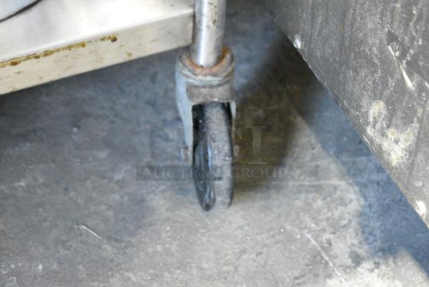 AMF Wyott Stainless Steel Commercial 2 Well Plate Dispenser on Commercial Casters. 120 Volts, 1 Phase. Tested and Working! - Image 2 of 5