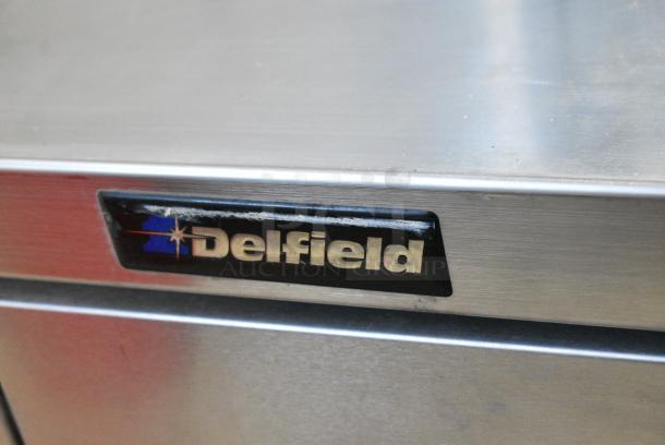 Delfield Stainless Steel Commercial 4 Drawer Chef Base on Commercial Casters. 115 Volts, 1 Phase. Tested and Working! - Image 2 of 12