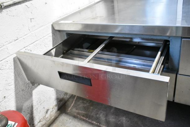 Delfield Stainless Steel Commercial 4 Drawer Chef Base on Commercial Casters. 115 Volts, 1 Phase. Tested and Working! - Image 5 of 12