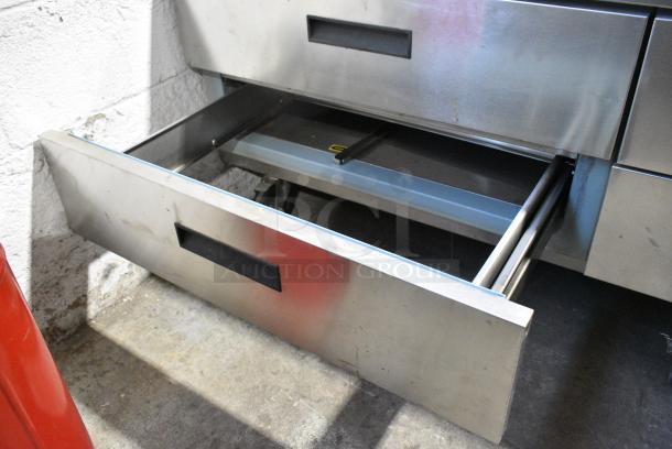 Delfield Stainless Steel Commercial 4 Drawer Chef Base on Commercial Casters. 115 Volts, 1 Phase. Tested and Working! - Image 6 of 12