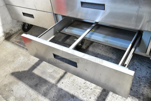 Delfield Stainless Steel Commercial 4 Drawer Chef Base on Commercial Casters. 115 Volts, 1 Phase. Tested and Working! - Image 8 of 12