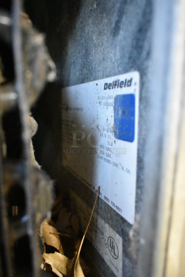 Delfield Stainless Steel Commercial 4 Drawer Chef Base on Commercial Casters. 115 Volts, 1 Phase. Tested and Working! - Image 10 of 12