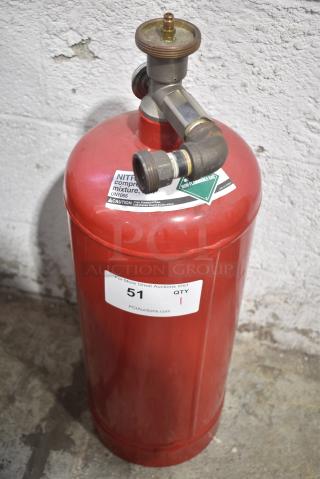 Nitrogen Tank. Buyer Must Pick Up - We Will Not Ship This Item.