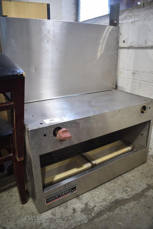 Garland Stainless Steel Commercial Natural Gas Powered Cheese Melter w/ Back Splash. - Image 2 of 6