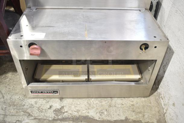 Garland Stainless Steel Commercial Natural Gas Powered Cheese Melter w/ Back Splash. - Image 3 of 6