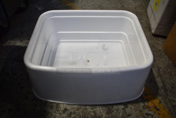 3 White Poly Ice Bin. 3 Times Your Bid! - Image 1 of 6