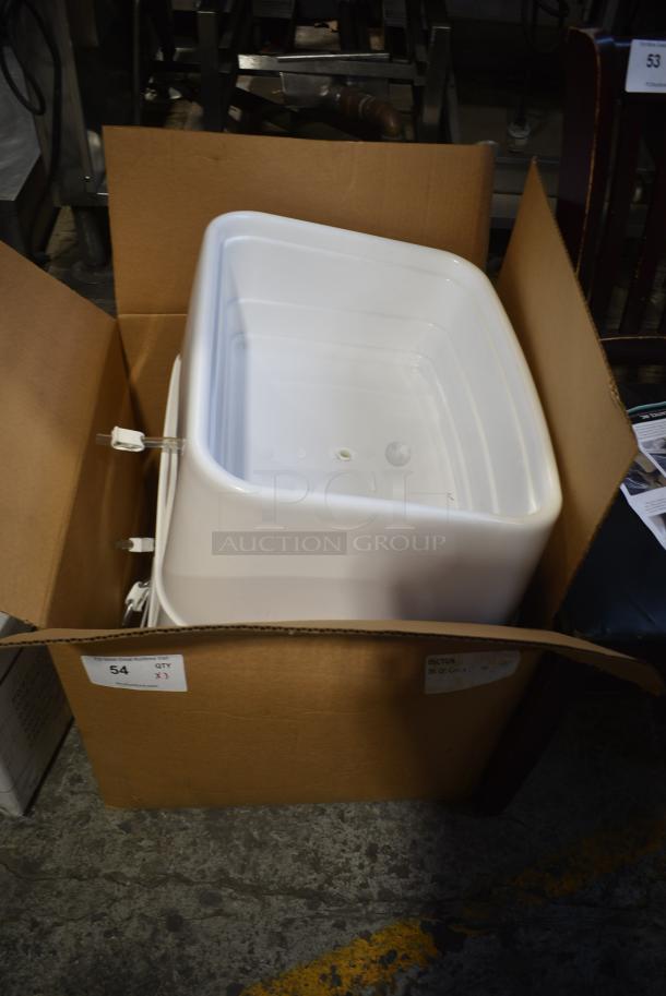 3 White Poly Ice Bin. 3 Times Your Bid! - Image 6 of 6