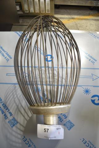 Metal Whisk Attachment for Hobart Mixer.