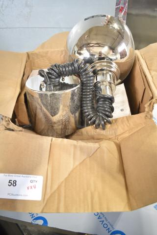 2 BRAND NEW SCRATCH AND DENT! Items Including Hatco DL-725-RTN Warming Light and Hatco DL-775-RL Warming Light. Comes w/ Bulbs.  2 Times Your Bid!