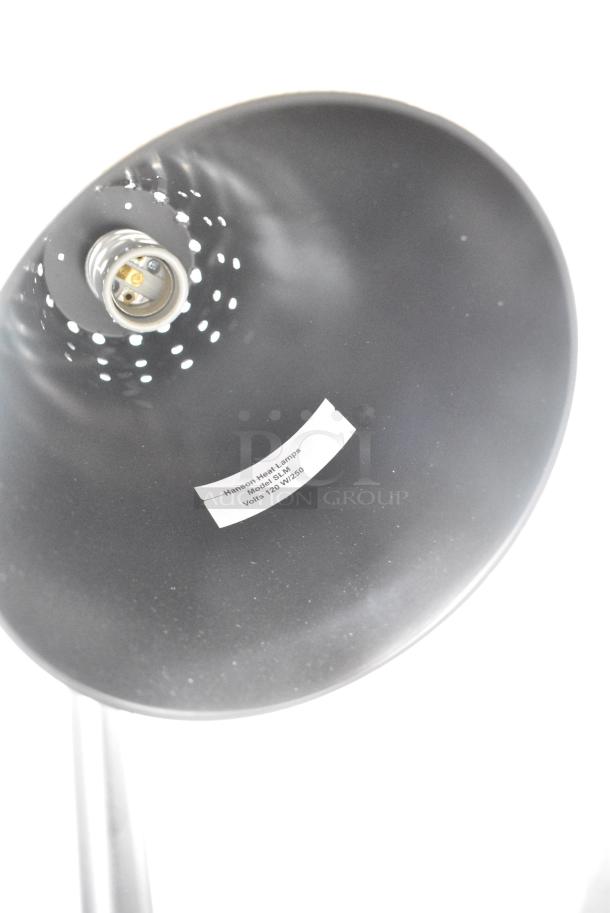 BRAND NEW SCRATCH AND DENT! Hanson Heat Lamps SLM/900/ST/B Single Bulb Flexible Freestanding Streamlined Heat Lamp with Black Finish - 115/230V - Image 3 of 6
