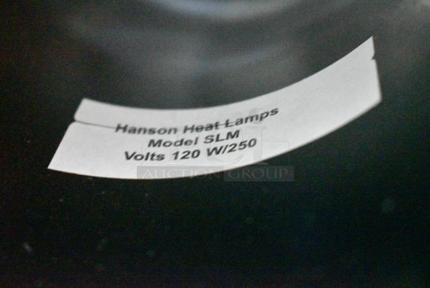 BRAND NEW SCRATCH AND DENT! Hanson Heat Lamps SLM/900/ST/B Single Bulb Flexible Freestanding Streamlined Heat Lamp with Black Finish - 115/230V - Image 5 of 6