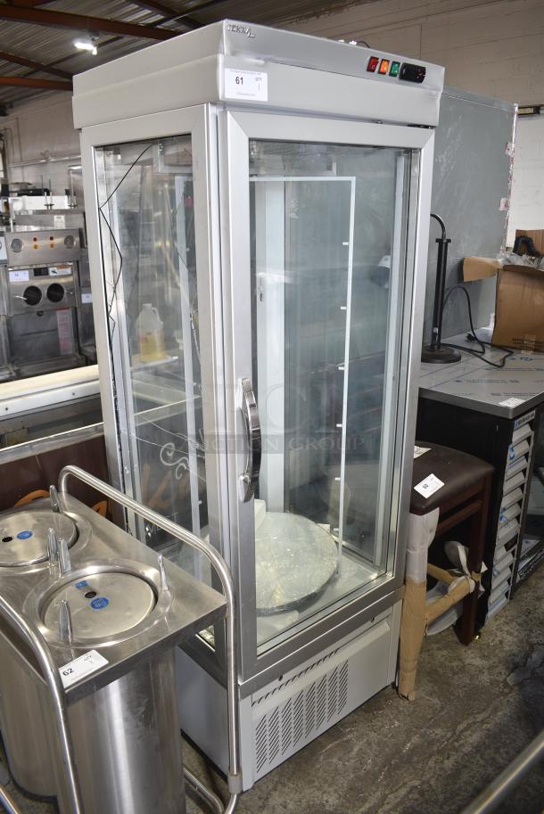Tekna Metal Single Door Reach In Cooler Merchandiser. See Pictures for Broken Glass. 115 Volts, 1 Phase. Tested and Working! - Image 2 of 10