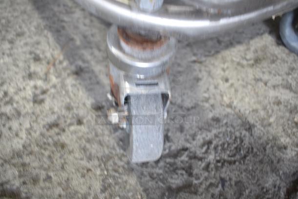 Stainless Steel 2 Well Plate Dispenser Cart on Commercial Casters. Cannot Test Due To Cut Power Cord - Image 5 of 6