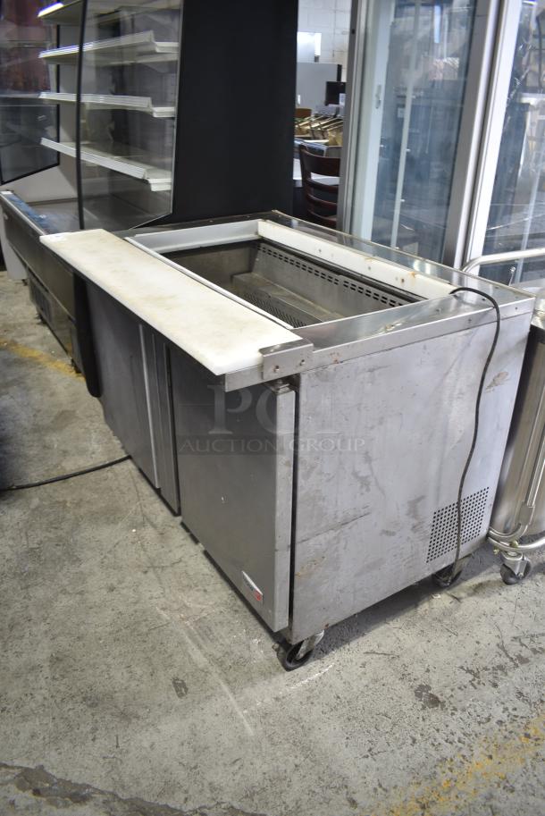 Fagor FMT-45-18 Stainless Steel Commercial Prep Table on Commercial Casters. 115 Volts, 1 Phase. Tested and Working! - Image 3 of 10