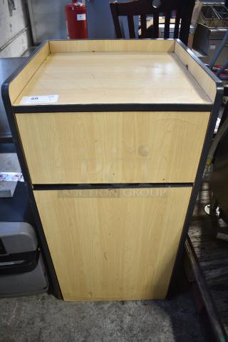 Wood Pattern Trash Can Shell.