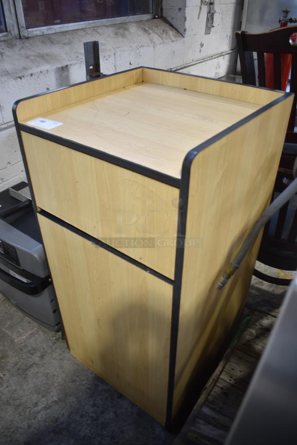Wood Pattern Trash Can Shell. - Image 3 of 6