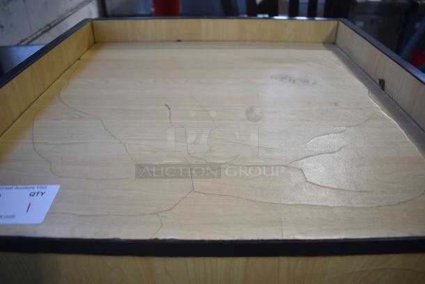 Wood Pattern Trash Can Shell. - Image 4 of 6