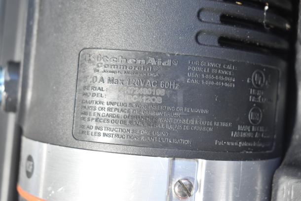KitchenAid KHBC412OB Immersion Blender in Case. 120 Volts, 1 Phase. Tested and Working! - Image 7 of 8