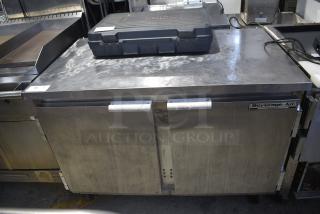 Beverage Air WTR48A Stainless Steel Commercial 2 Door Undercounter Cooler on Commercial Casters. 115 Volts, 1 Phase. Tested and Powers On But Does Not Get Cold