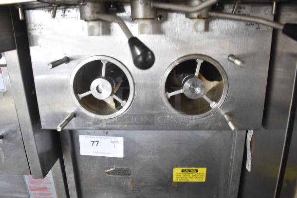 Stoelting 237R-109G Stainless Steel Commercial Floor Style 2 Flavor w/ Twist Soft Serve Ice Cream Machine on Commercial Casters. 208/230 Volts, 3 Phase. - Image 4 of 8