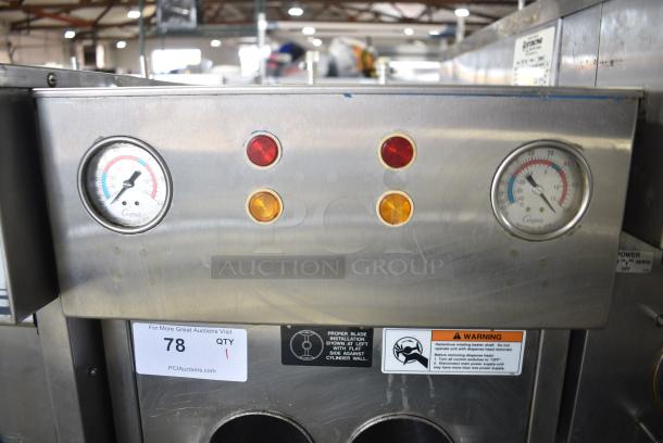 Duke 857P-332 Stainless Steel Commercial Floor Style 2 Flavor w/ Twist Soft Serve Ice Cream Machine on Commercial Casters. 208/230 Volts. - Image 3 of 8