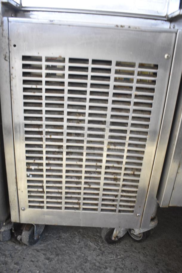 Duke 857P-332 Stainless Steel Commercial Floor Style 2 Flavor w/ Twist Soft Serve Ice Cream Machine on Commercial Casters. 208/230 Volts. - Image 5 of 8